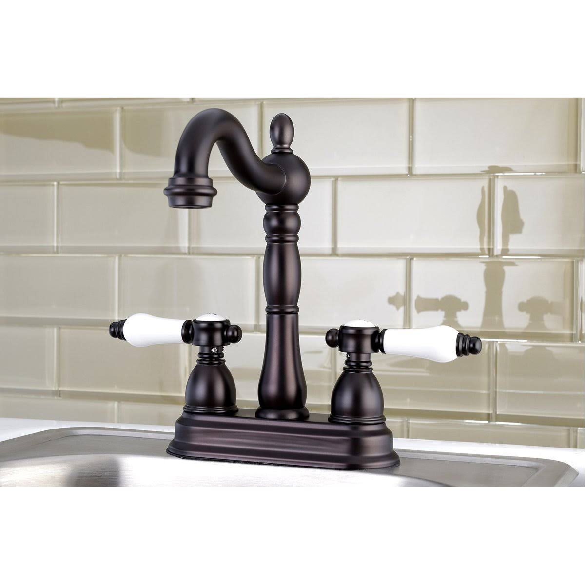 Oil Rubbed Bronze Centerset Bar Faucet B3975