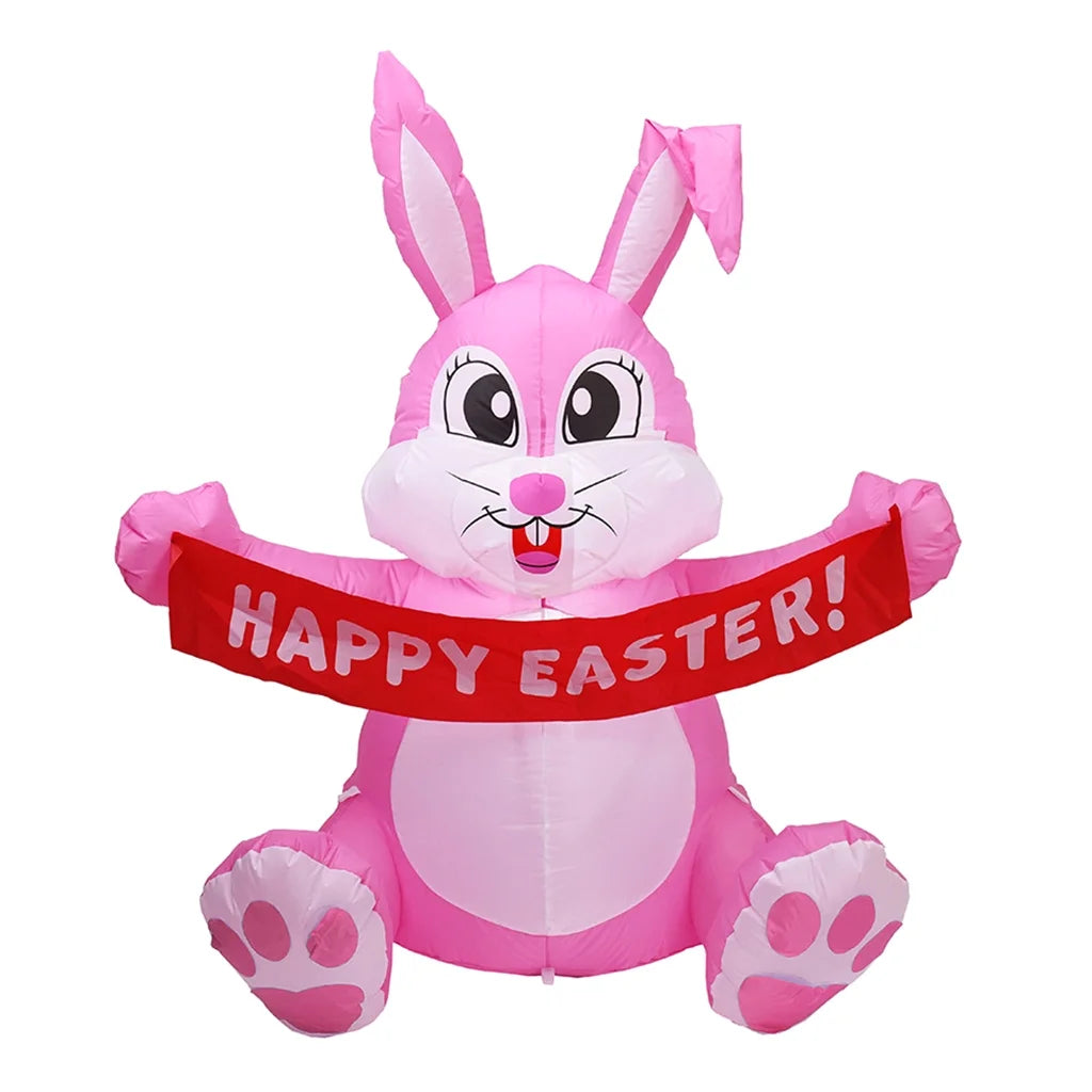 Inflatable LED Night Light Easter Bunny Decorations T7954