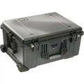 Watertight Hard Case with Cubed Foam & Wheels - Black E7335