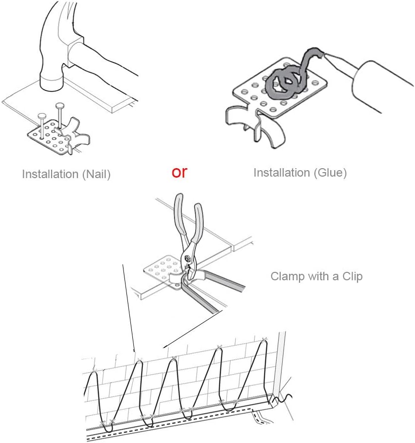 10-Pack Roof De-Icing Cable Clips A622391