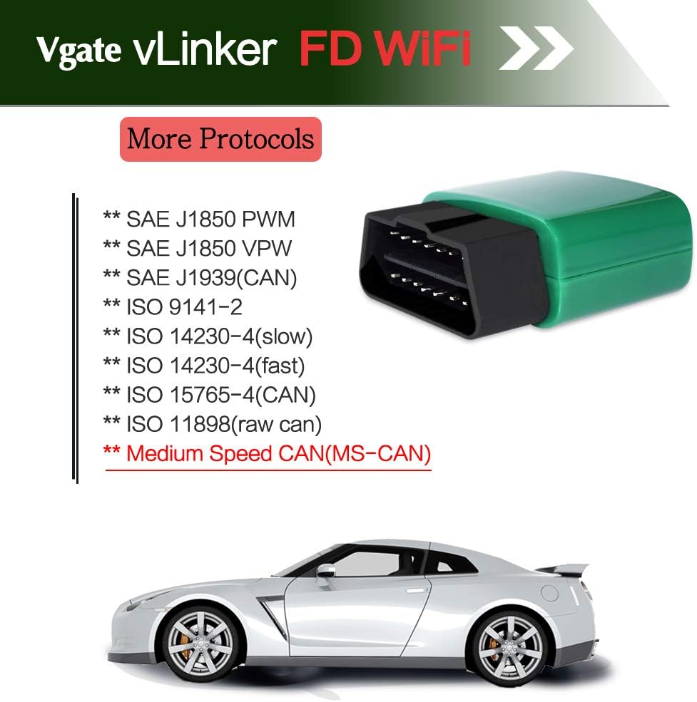OBD2 WiFi Scan Tool, Diagnostic Code Reader, Pack of 2 S53800