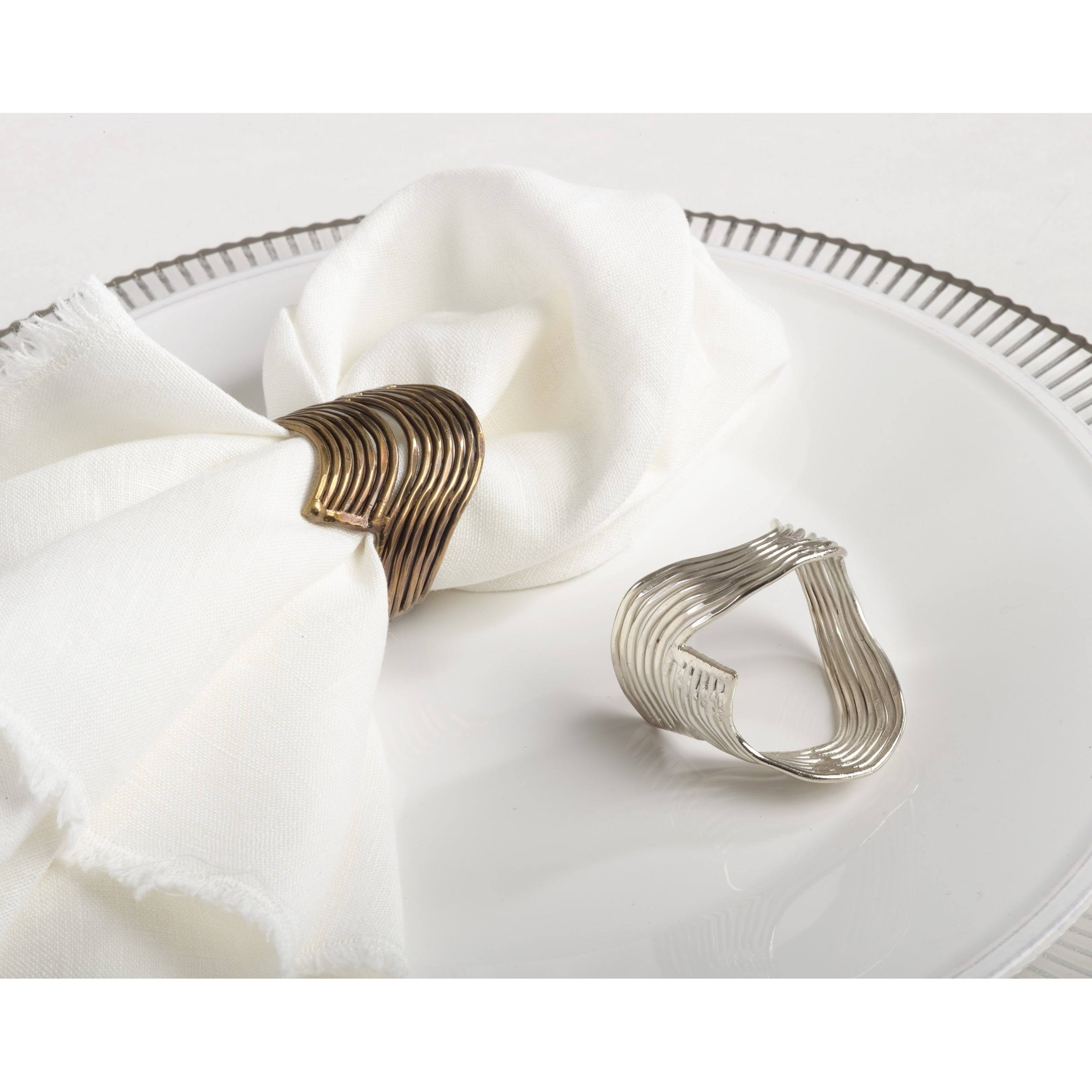 Metal Napkin Ring Set of 4 D43099