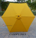 9ft Yellow Umbrella Replacement Canopy W4211