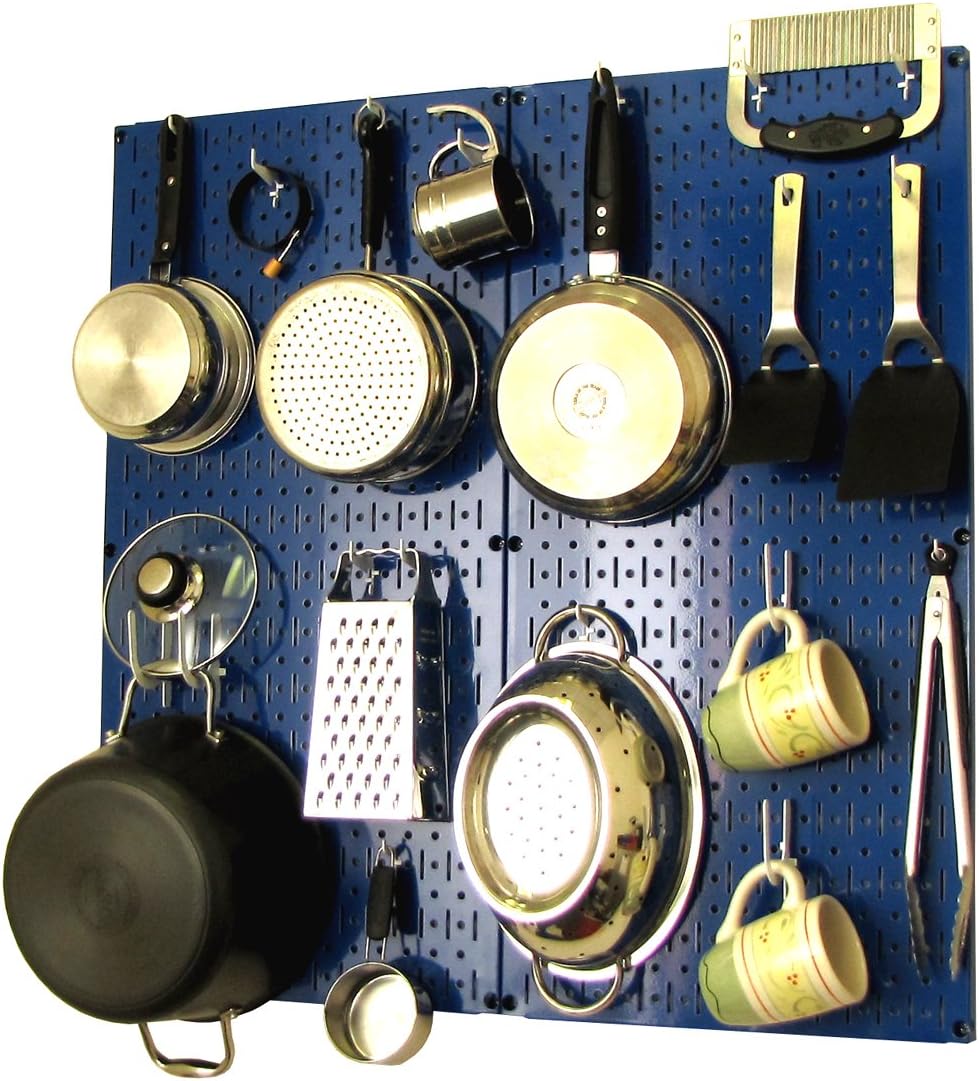 White Pegboard Storage and Organization Kit with Accessories Pack of 2 D8736