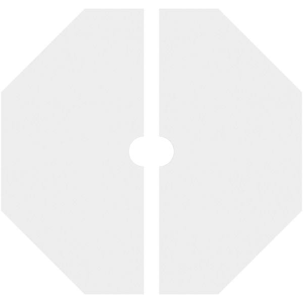 38 inchod x 4 inchid x 13 1/4 inchc x 1 inchp PVC Ceiling Medallion B253573