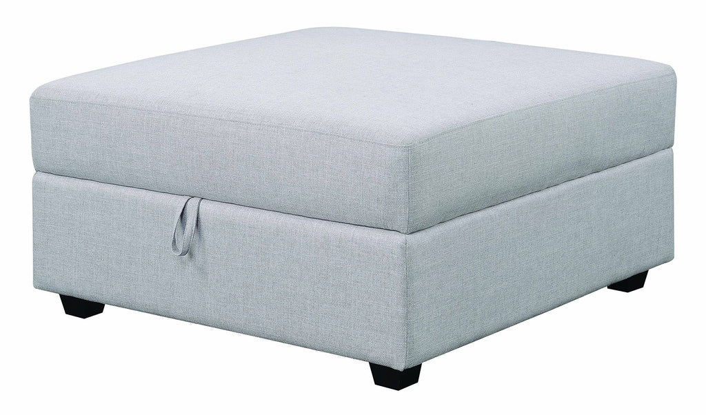 Grey Storage Ottoman M7046