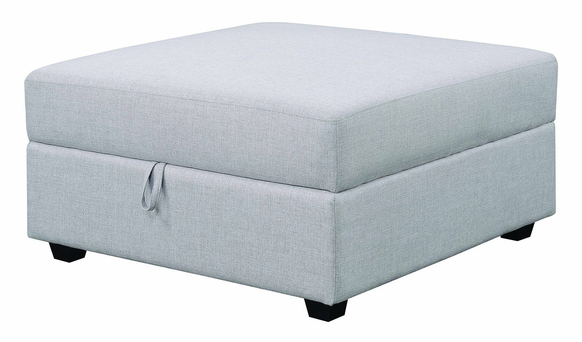 Grey Storage Ottoman M7046