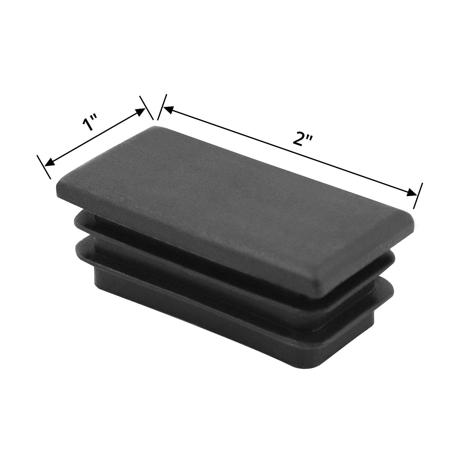 10 PCS Black Plastic Plug End Cap E2964