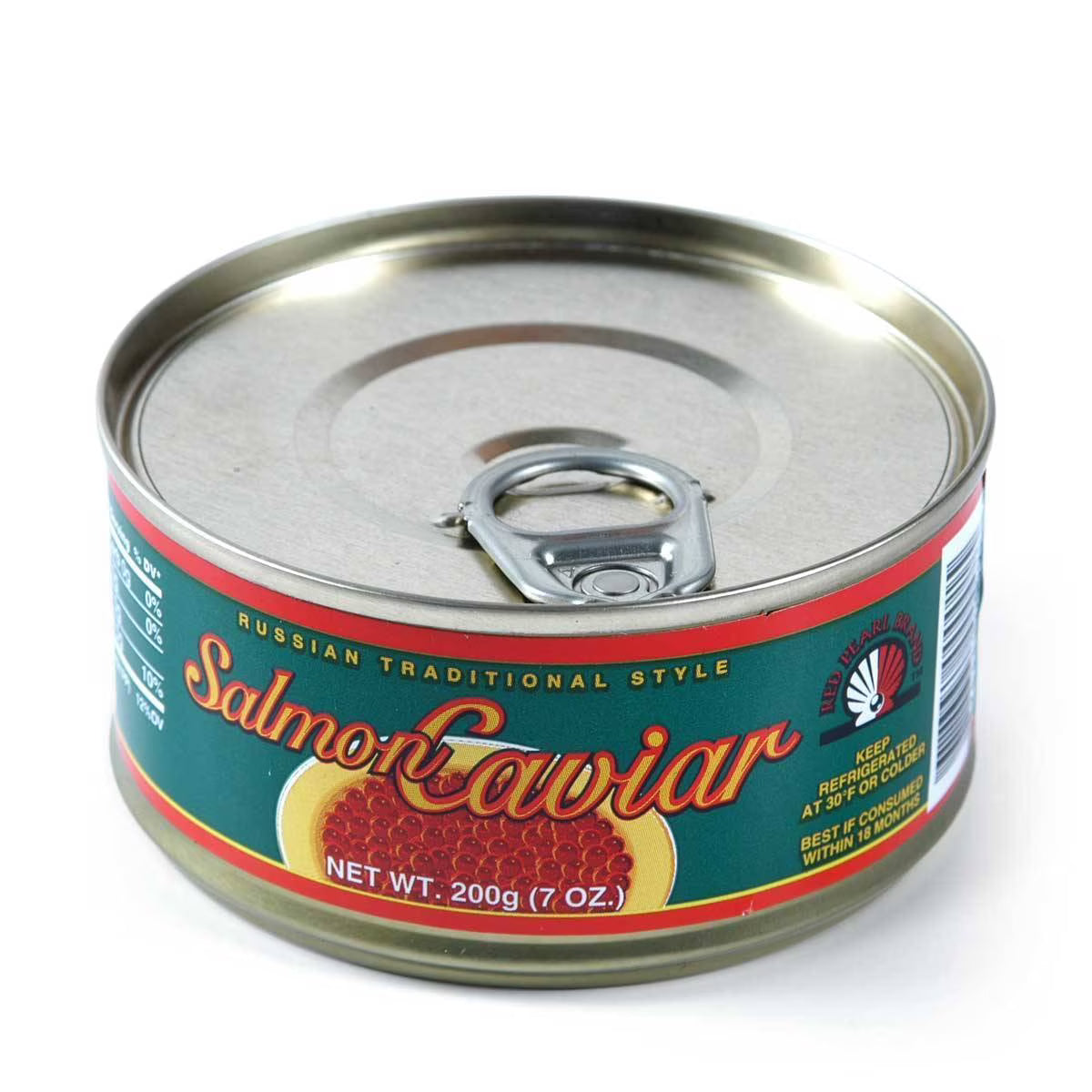 Red Pearl Russian Style Salmon Red Caviar 200 g (7 oz.) can X935481