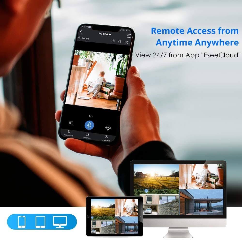 Expandable 8CH Wireless Security Camera System with 1TB Hard Drive E389367