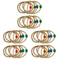 30 PCS Wooden Ring Toss Game Outdoor Toys Q5043
